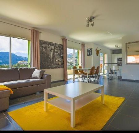 Chez Pasqua ! Appartement Spacieux Avec Terrasse 2 Chambres 6 Couchages En Rooftop LʼÎle-Rousse Exterior foto